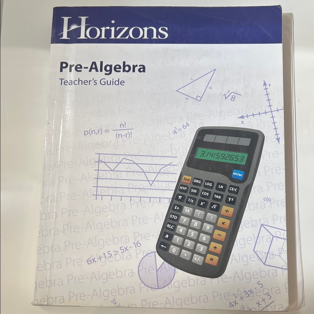 Horizons Pre-Algebra Teacher's Guide Clean / Excellent Math Curriculum Book